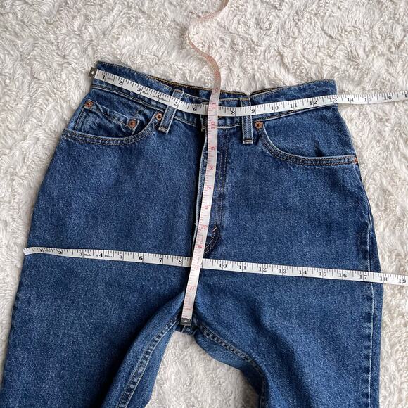 Vintage Levi's 512 mom jeans high rise waist wedgie fit slim tapered leg USA 26 - Picture 4 of 17